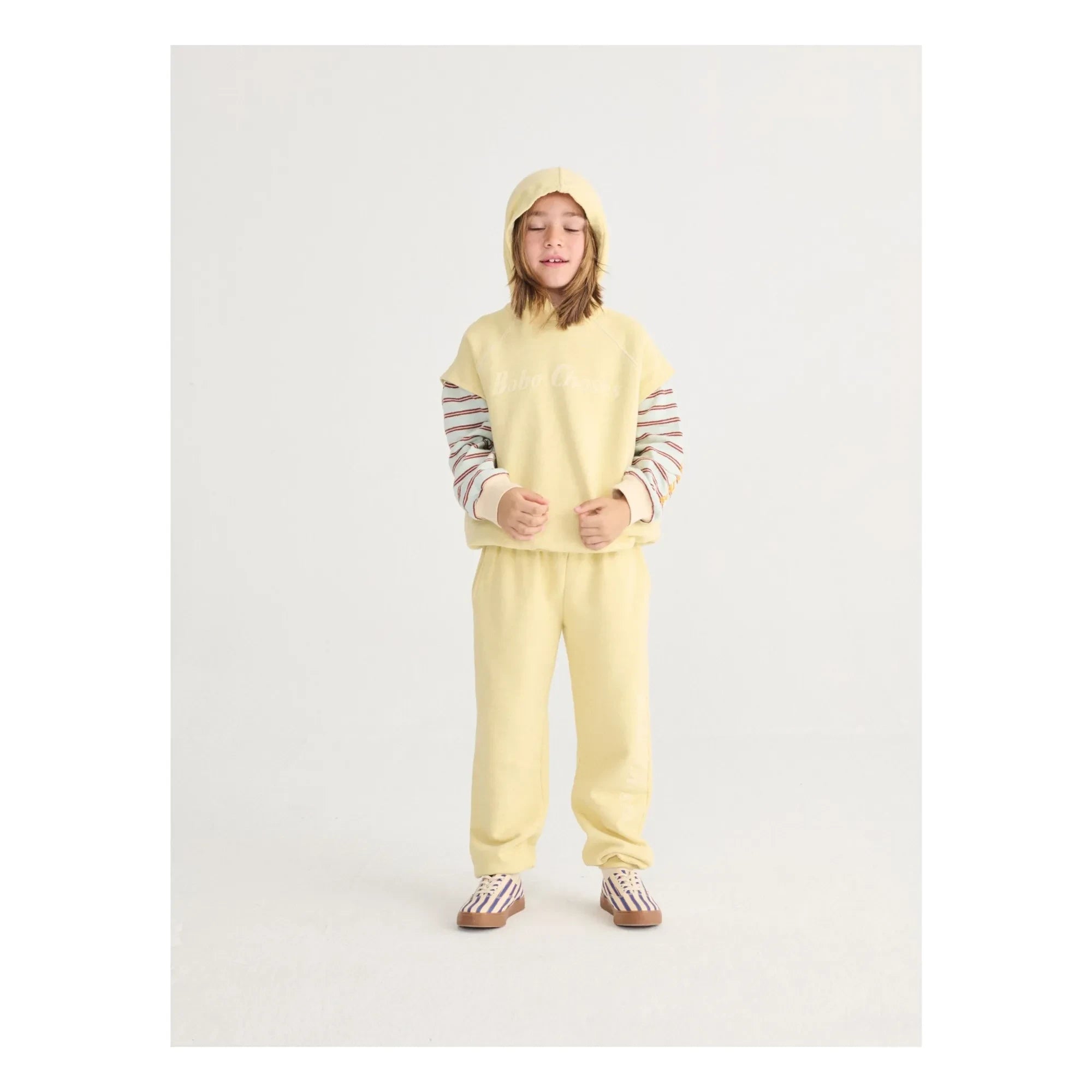 Bobo Choses - Camiseta a rayas | Azul claro