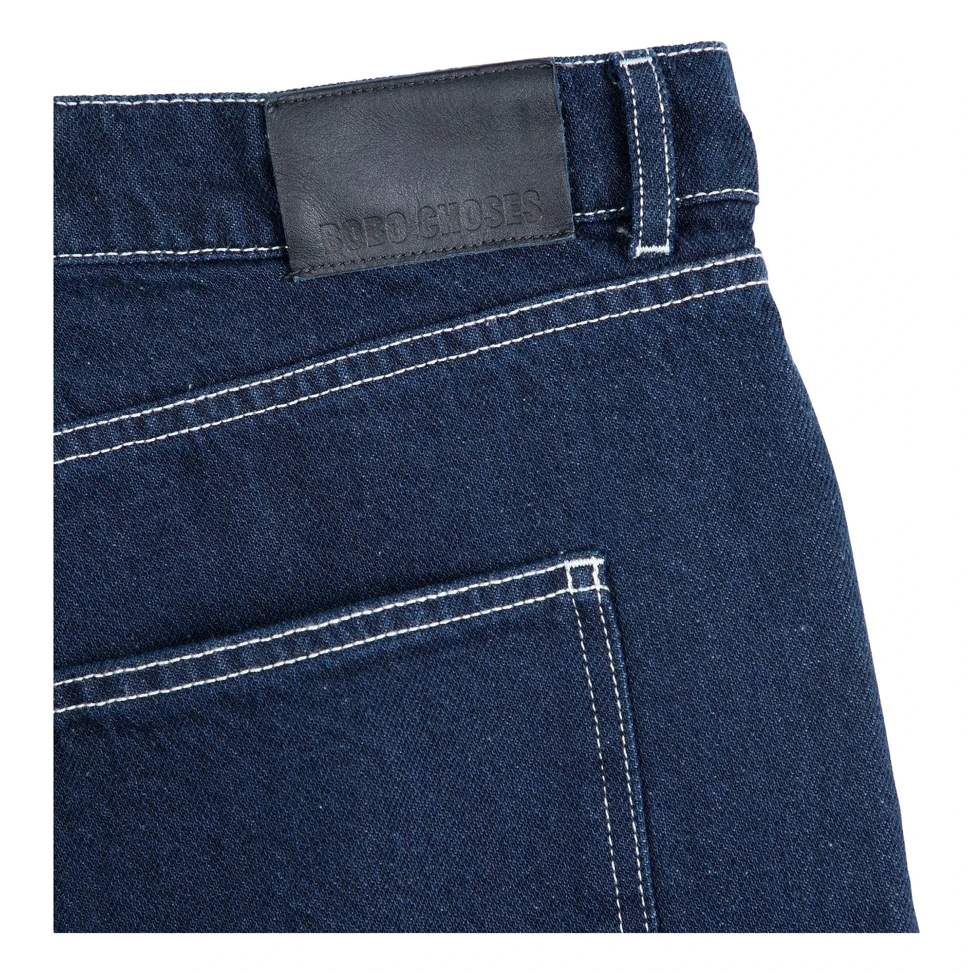 Bobo Choses - Shorts de sarga de algodón orgánico | Azul