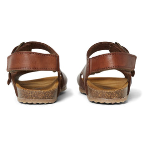 Pèpè - Sandalias con dos hebillas | Coñac
