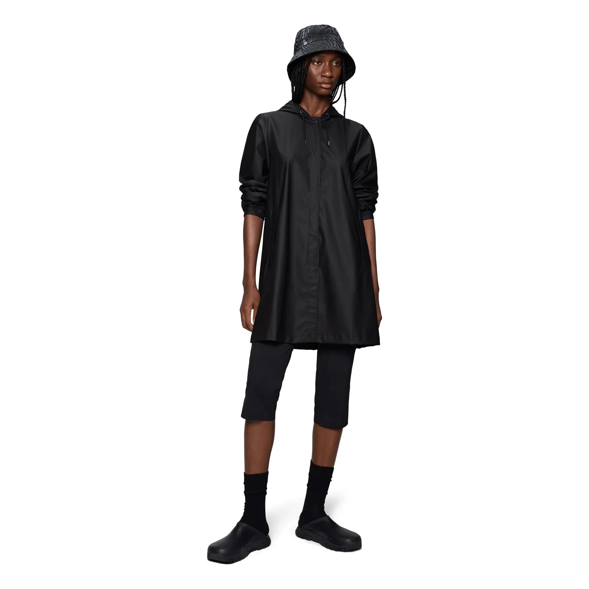 Rains - Chaqueta A-line W3 | Negro