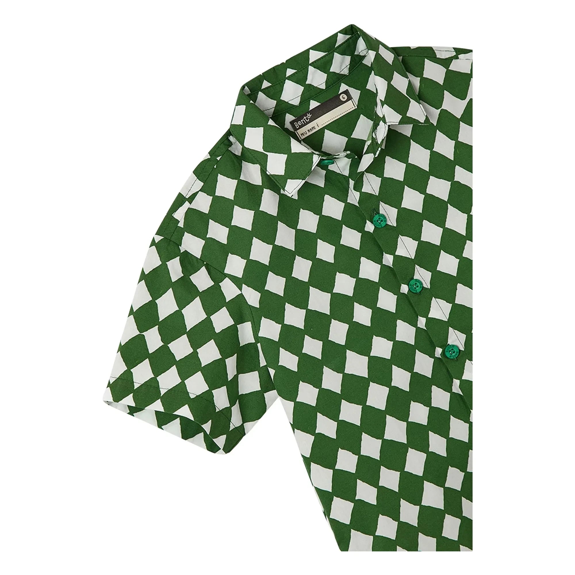 Fábula - Camisa Damier | Verde