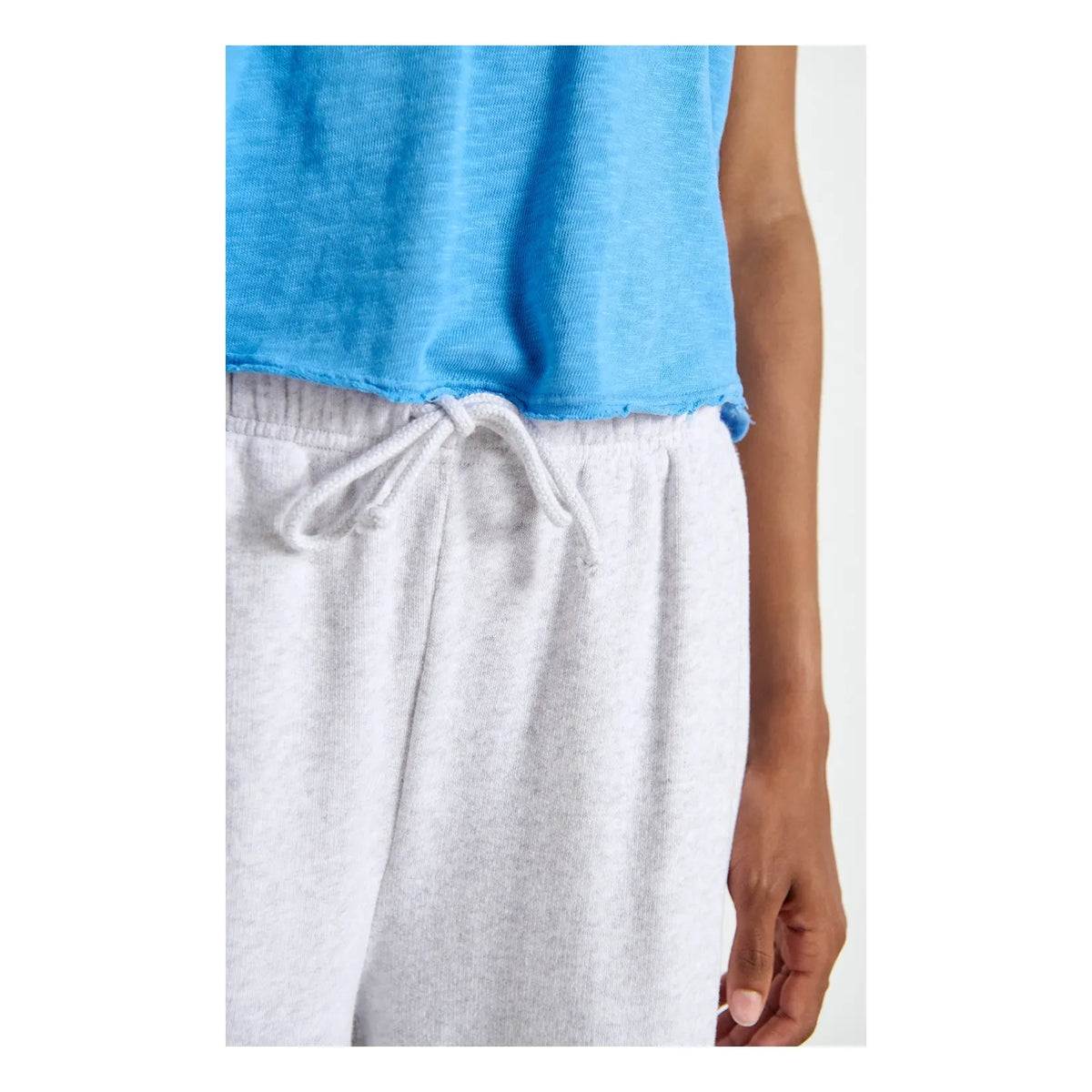 American Vintage - Atubay Pamuk Jogger Pantalón | Azul hielo