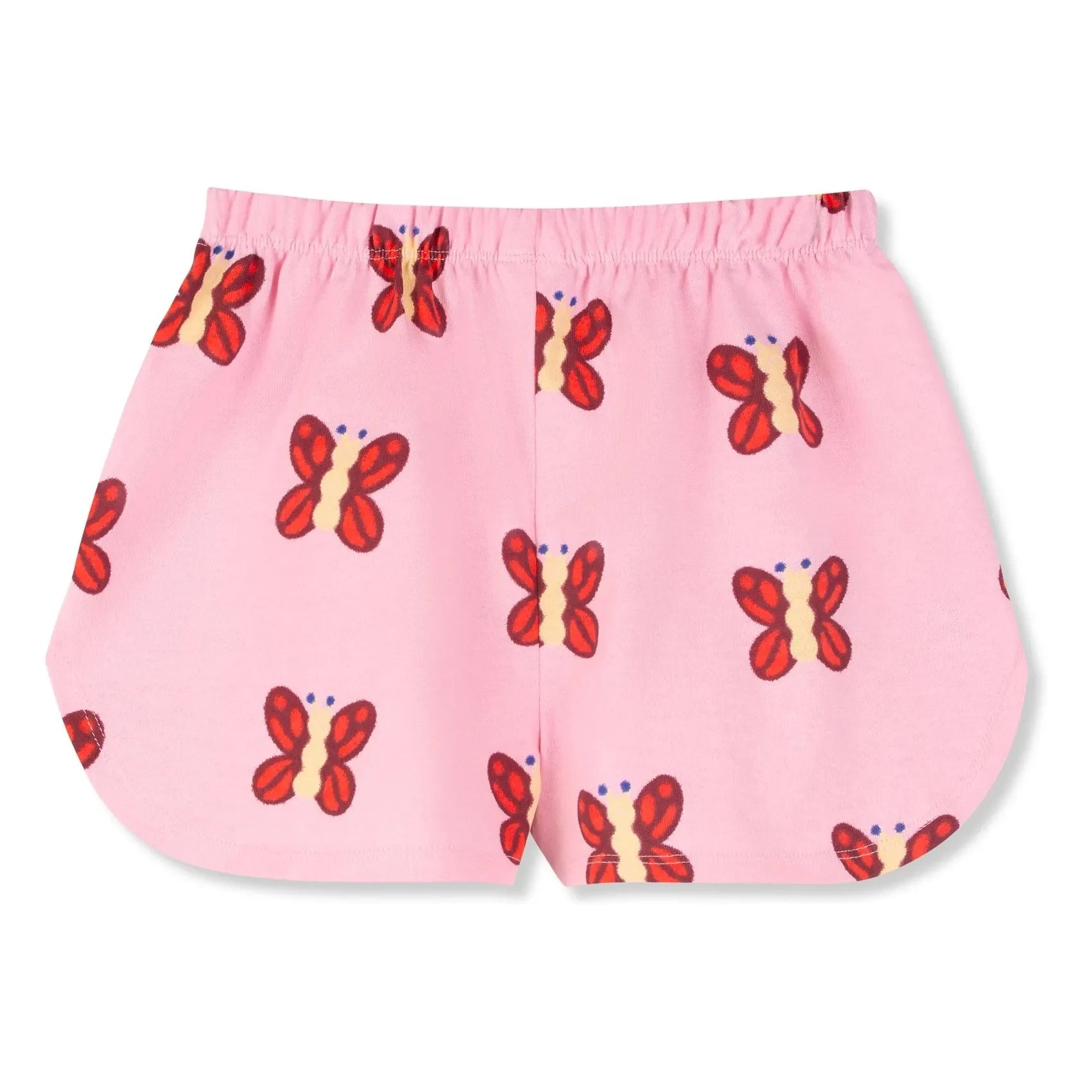 Wynken - Pantalón corto de algodón orgánico con mariposas | Rosa