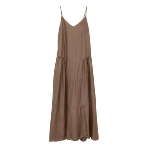 THEAVANT - Vestido de satén Martini | Chocolate