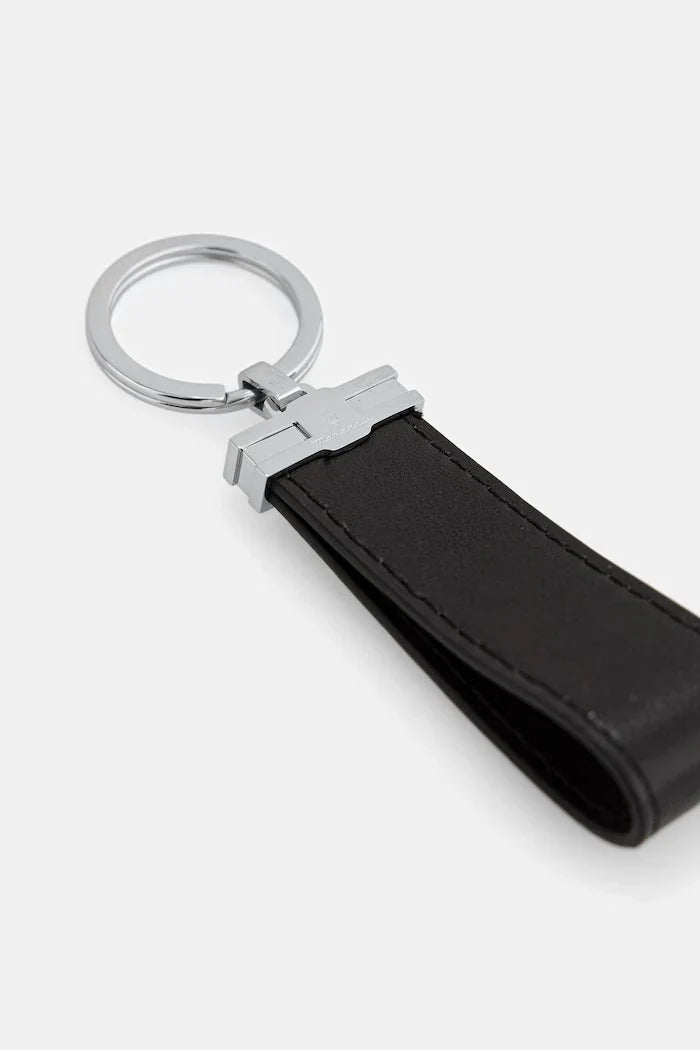 Llavero Maserati de cuero para hombre sin piedras - CUERO RECICLADO