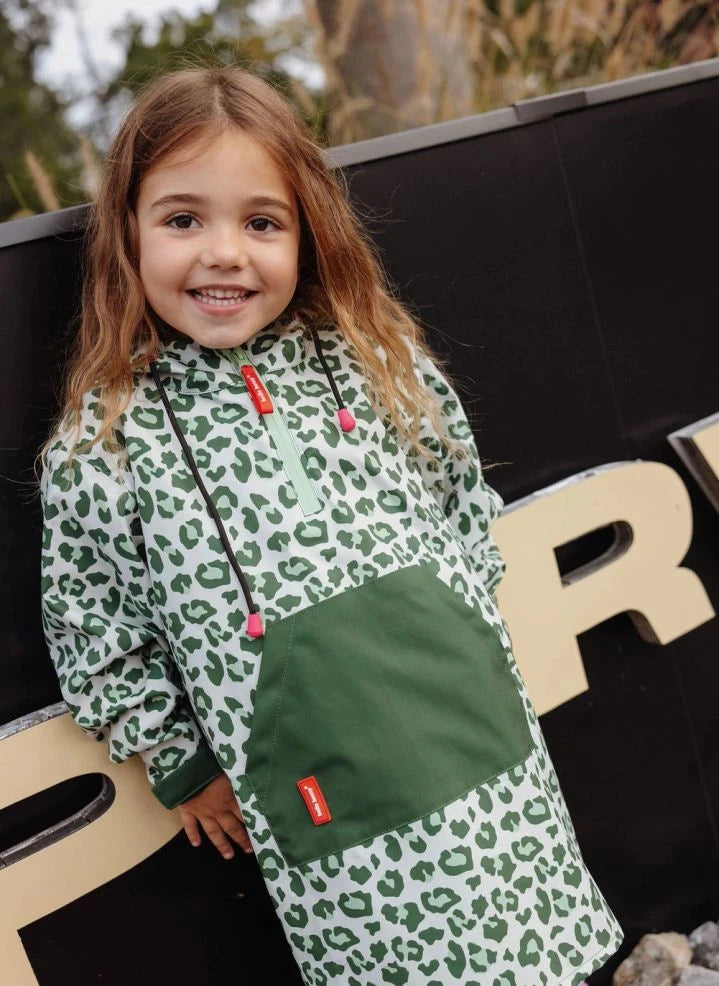 Hello Hossy - Chubasquero de leopardo | Verde
