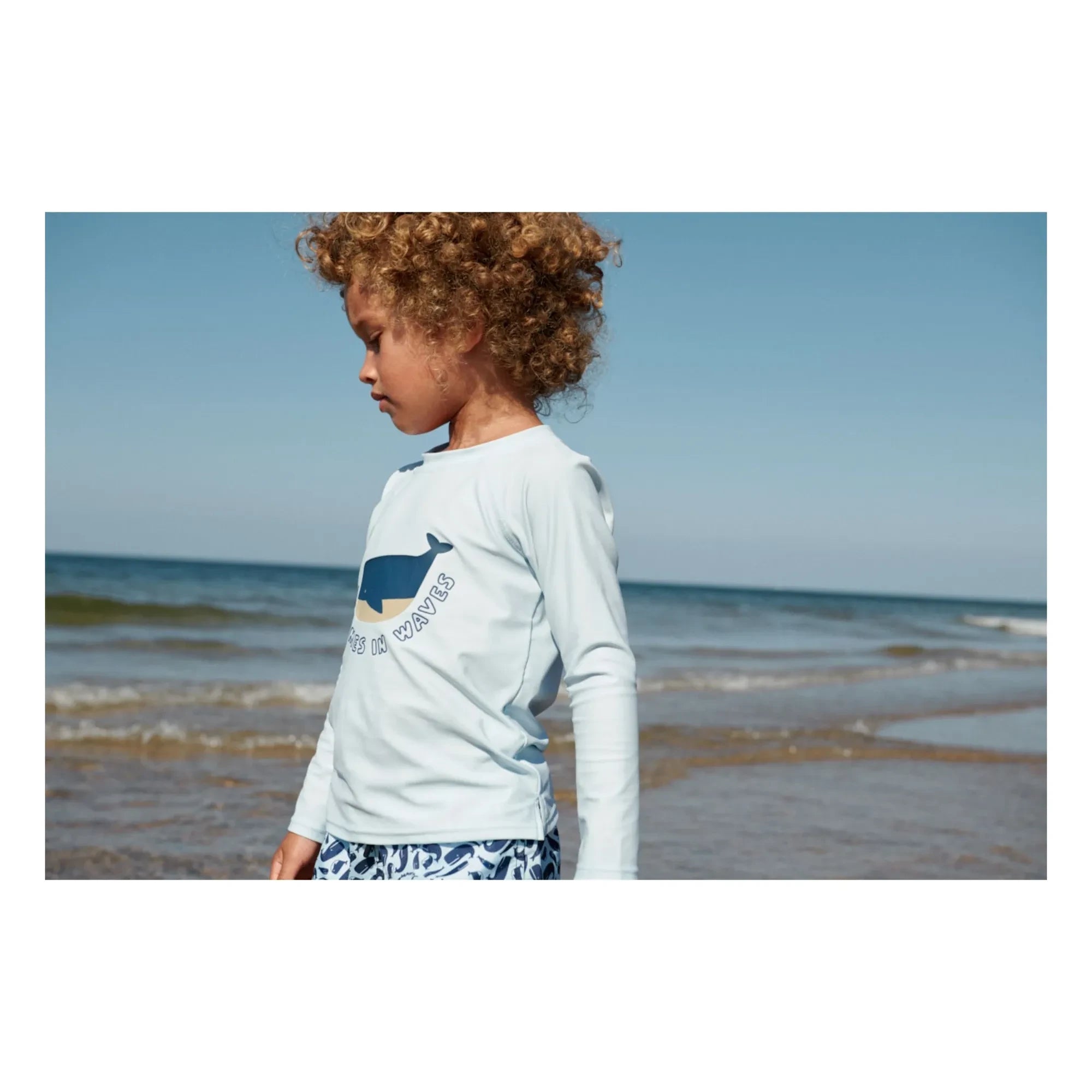Liewood - Camiseta Noah con Protección UV Fibras Recicladas | Azul Claro