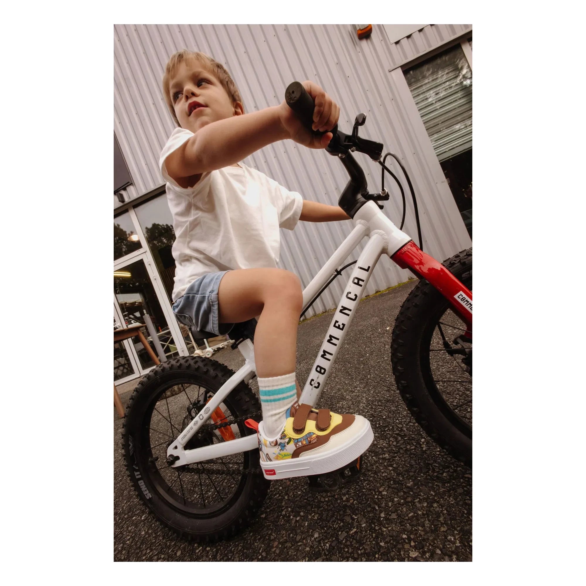 Hello Hossy - Zapatillas deportivas con detalle de arañazos San Francisco | Marrón