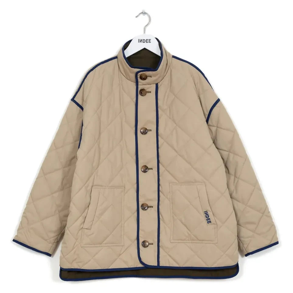 Indee - Chaqueta reversible Warmup | Verde oliva