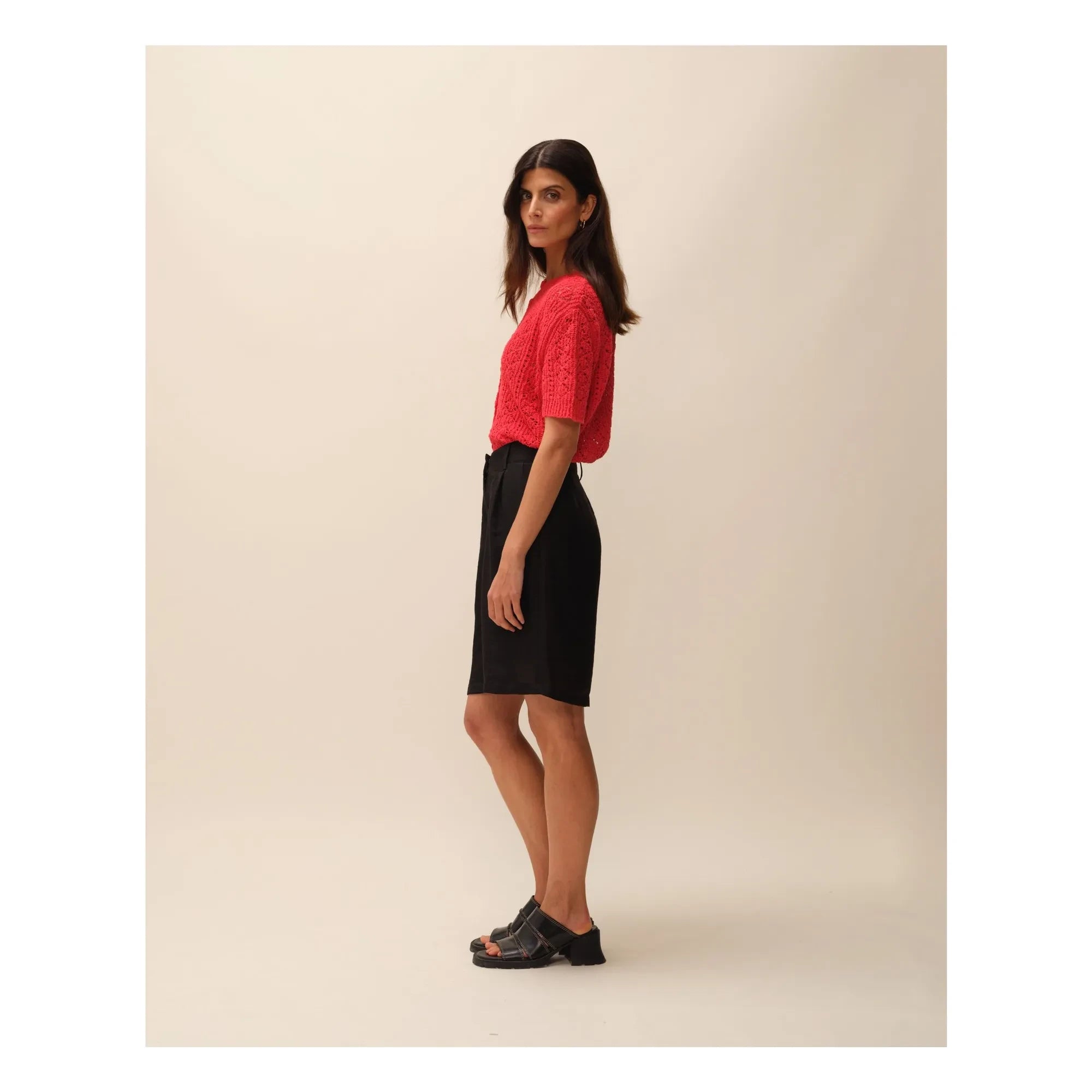 Nitah - Pantalón corto Myriam Bermuda | Negro