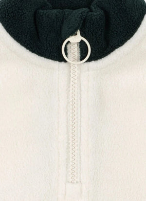 Konges Sløjd - Geri Dönüştürülmüş Elyaflardan Üretilmiş Tavi Fermuarlı Sweatshirt | Yeşil