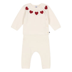 Petit Bateau - Conjunto de rejilla de 2 piezas | Blanco
