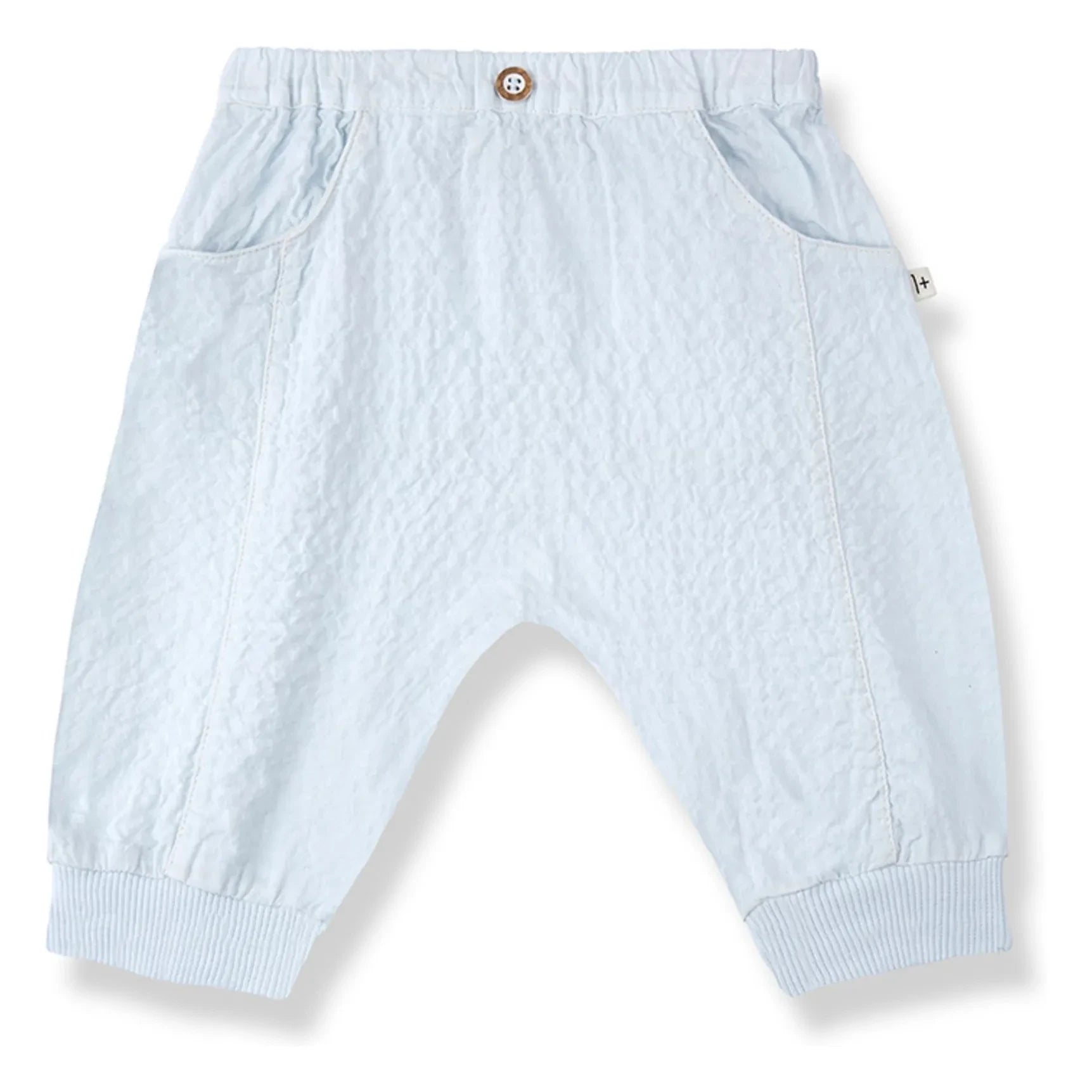 1+ en la familia - Pantalón Olimpo Seersucker | Azul claro