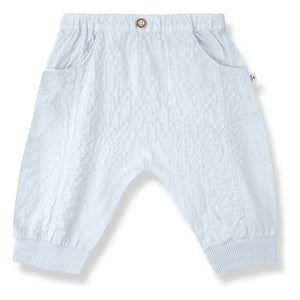 1+ en la familia - Pantalón Olimpo Seersucker | Azul claro