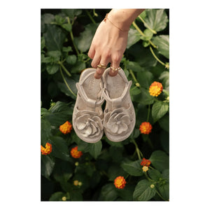Donsje - Sandalias de flores Iles Fields | Plata