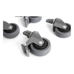 Hay - Ruedas para cajas plegables Crate - Set de 4 | Gris