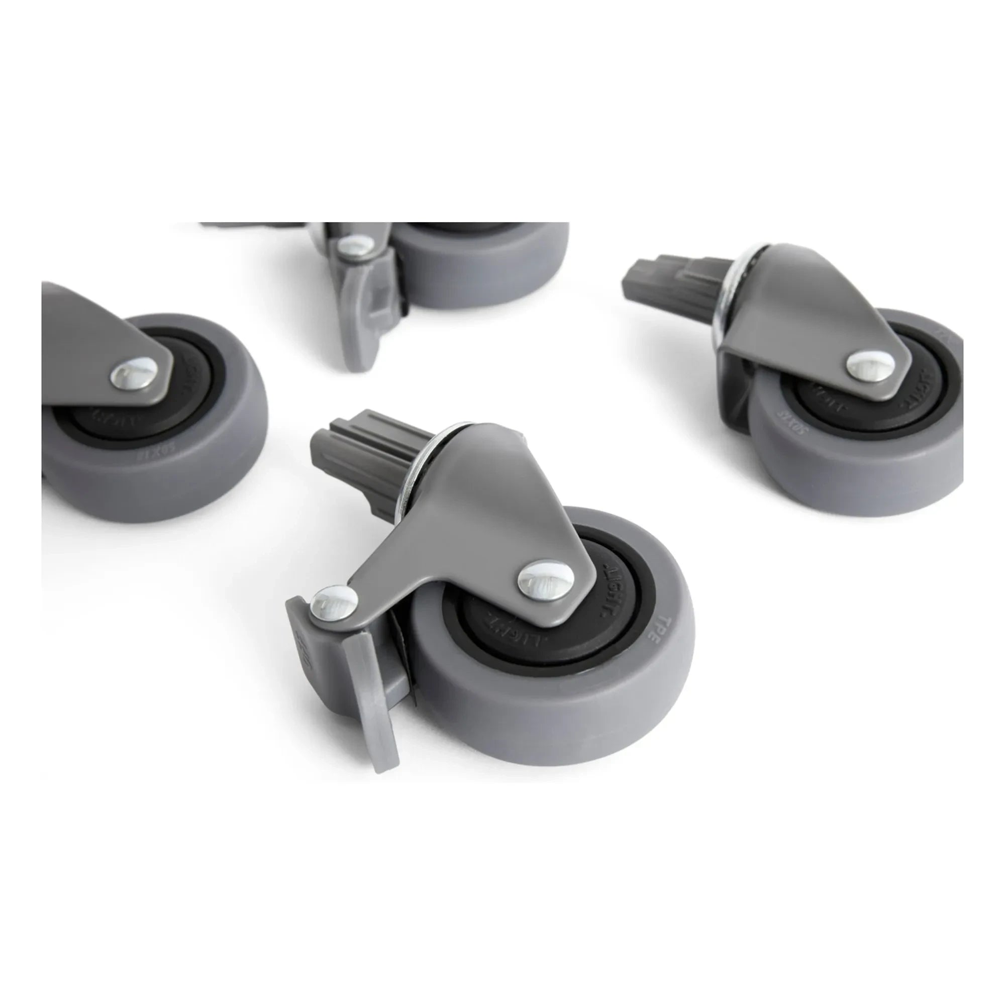 Hay - Ruedas para cajas plegables Crate - Set de 4 | Gris