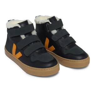 Veja - Zapatillas V-10 Mid Scratch Lined | Negro