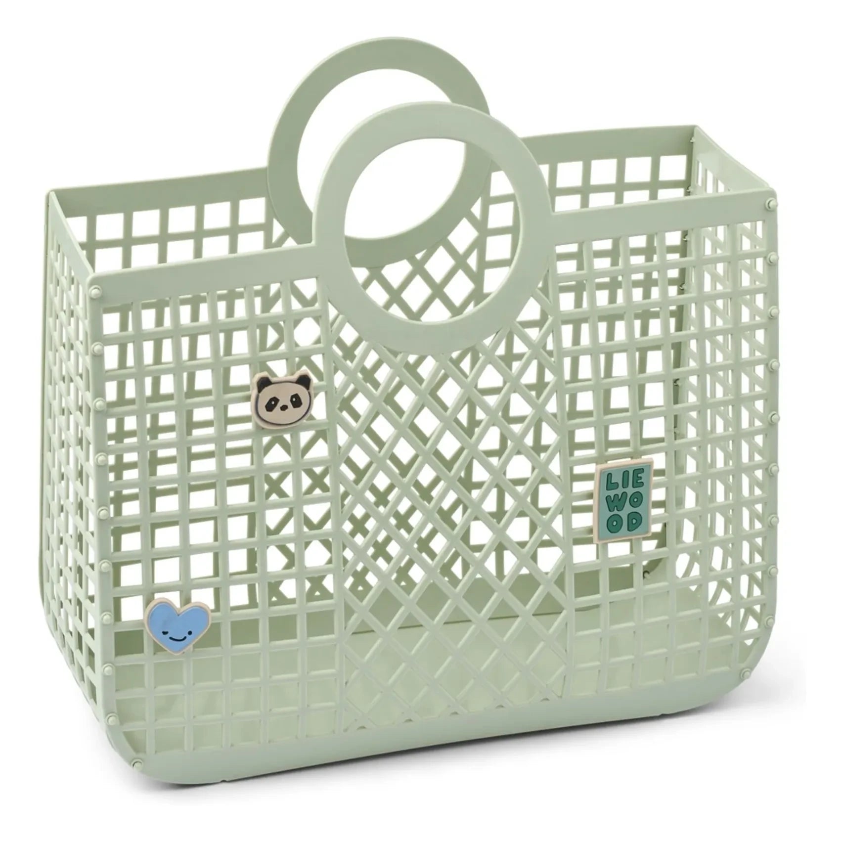 Liewood - Cesta Bloom Charms Fibras Recicladas | Turquesa