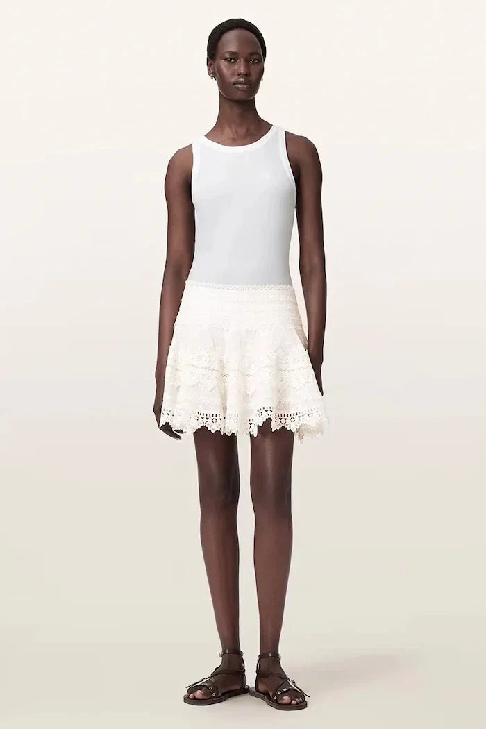 AllSaints Falda de algodón LILLITH