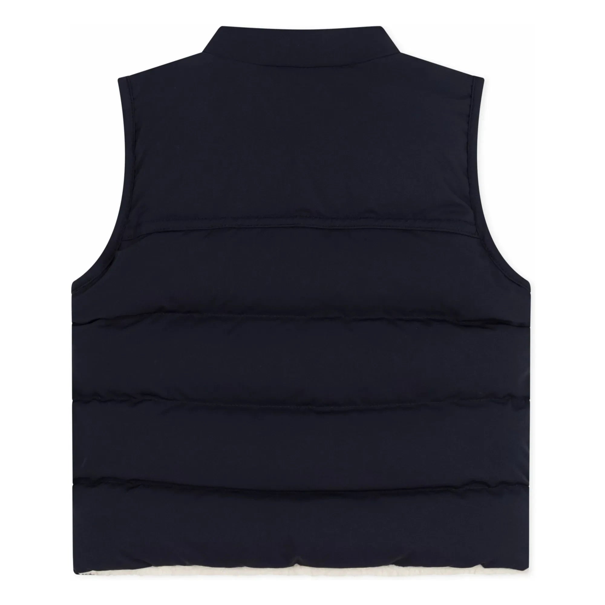 Petit Bateau - Chaleco acolchado sin mangas con logotipo | Azul Marino