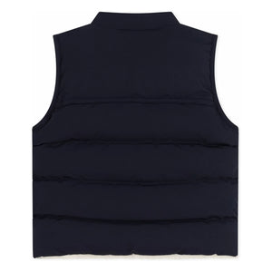 Petit Bateau - Chaleco acolchado sin mangas con logotipo | Azul Marino