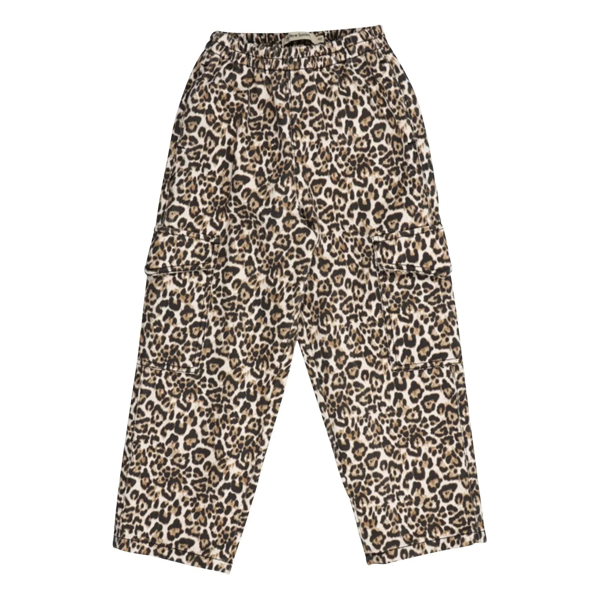 the new society - Nelia Leopar Pantalón de Algodón Orgánico | Beige