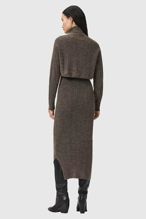 Vestido y cárdigan de lana AllSaints