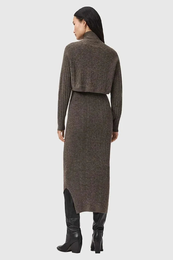 Vestido y cárdigan de lana AllSaints