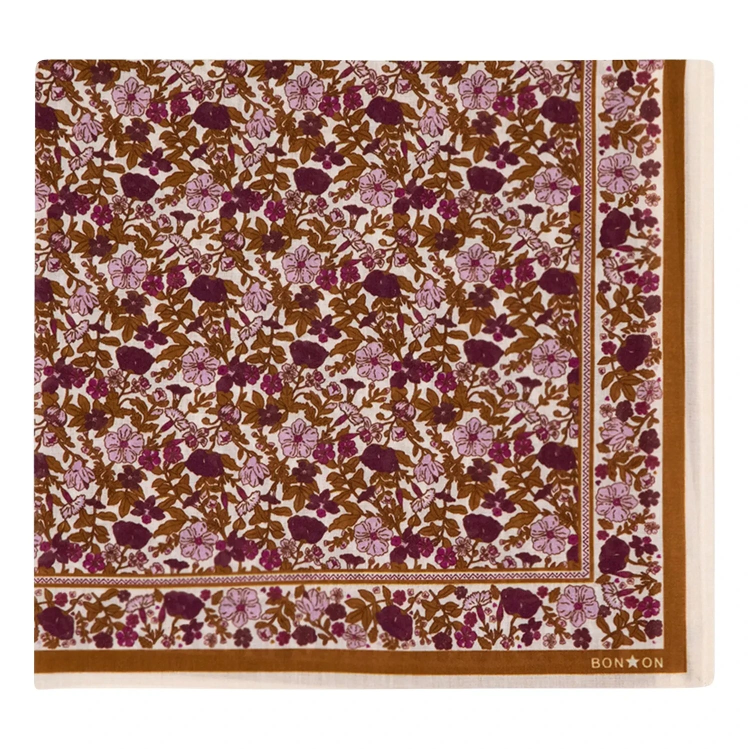 Bonton - Foulondon Fleuri Eşarp | Karamel