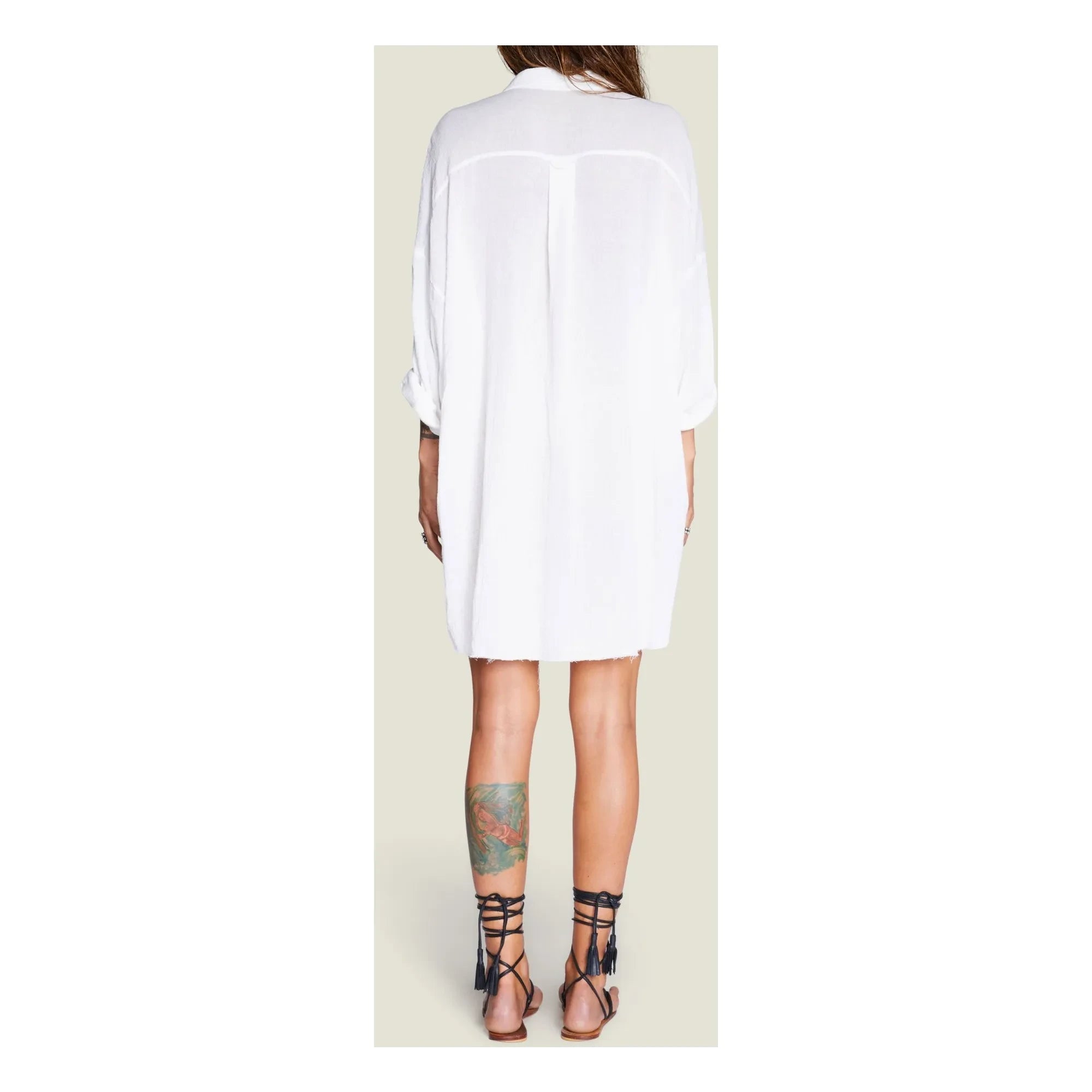 Maison Saint Julien - Vestido de gasa de algodón Mykonos | Crudo