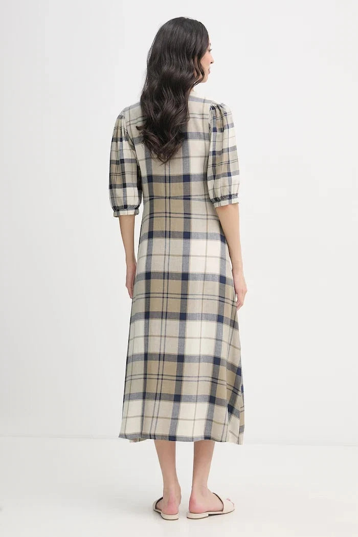 Vestido de lino Barbour Ballina