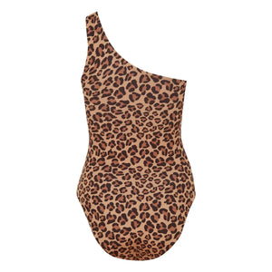 Alma Deia - Traje de baño asimétrico de una pieza Ava | Beige