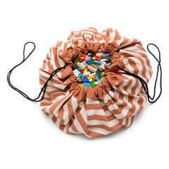 Play and Go - Bolsa/Manta de juego Noomad - Rayas | Mostaza