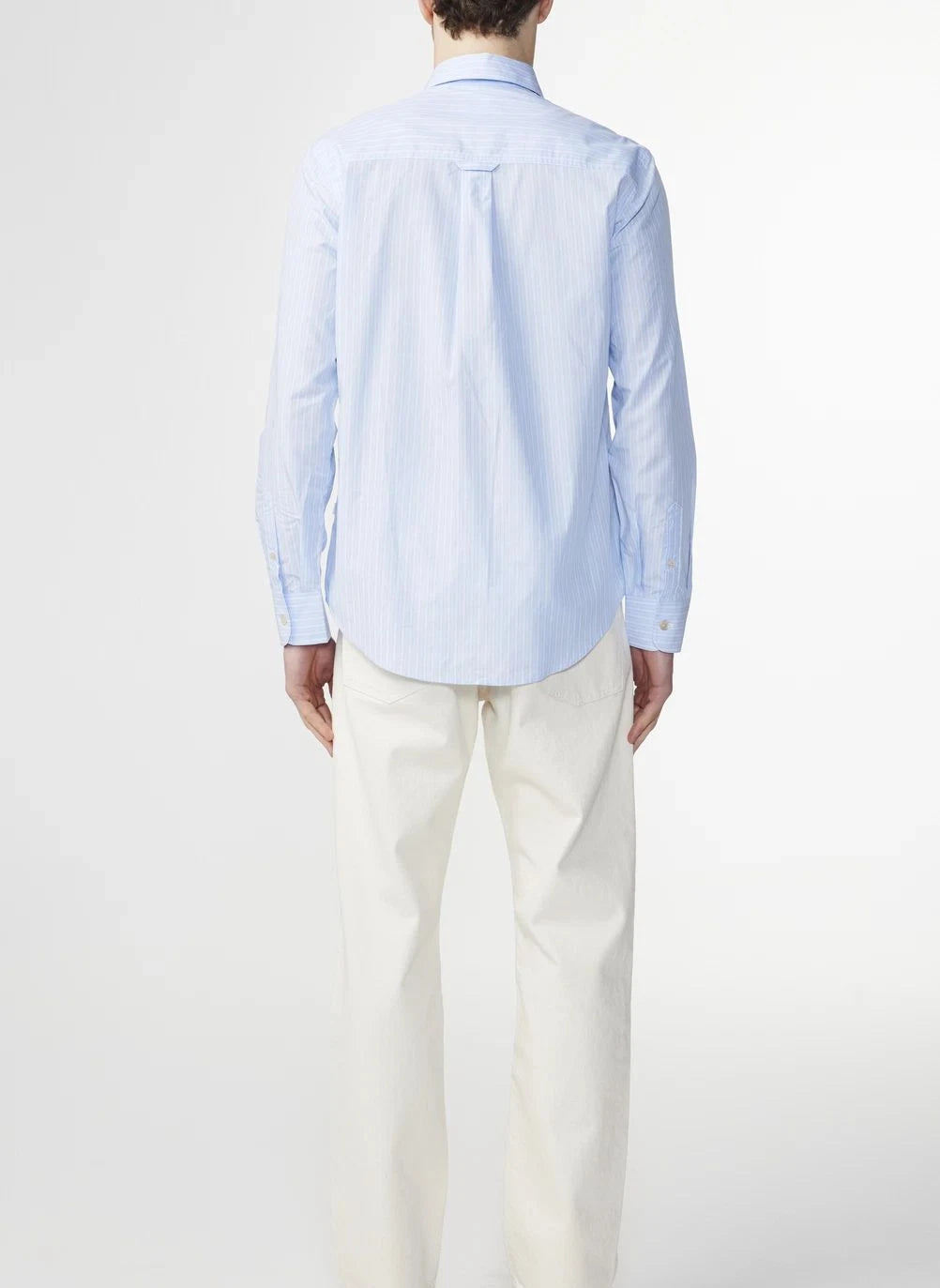 NN.07 - Camisa de rayas Colby 5329 algodón Pima | Ecru