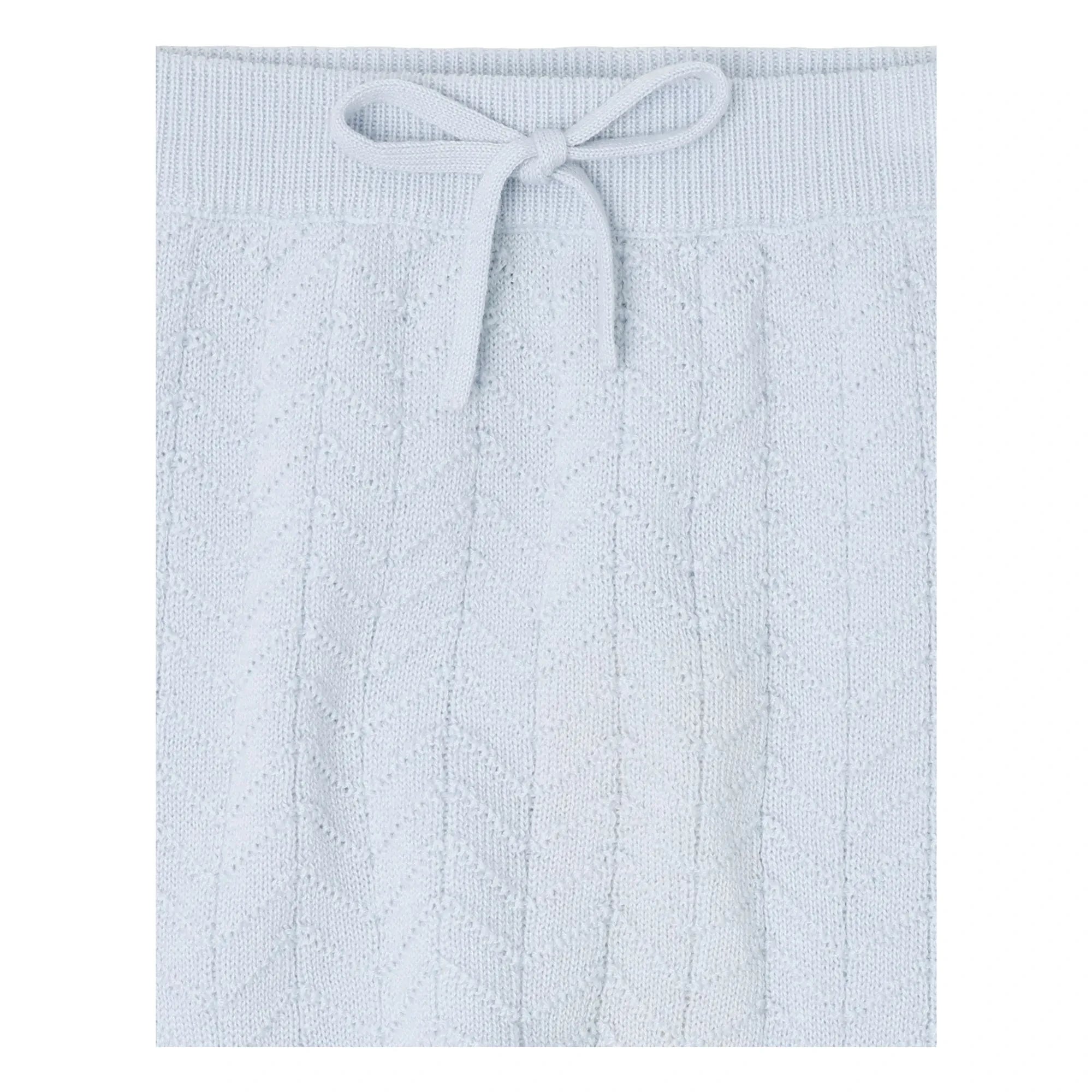 FUB - Pantalón de lana merina Zigzag | Azul Claro