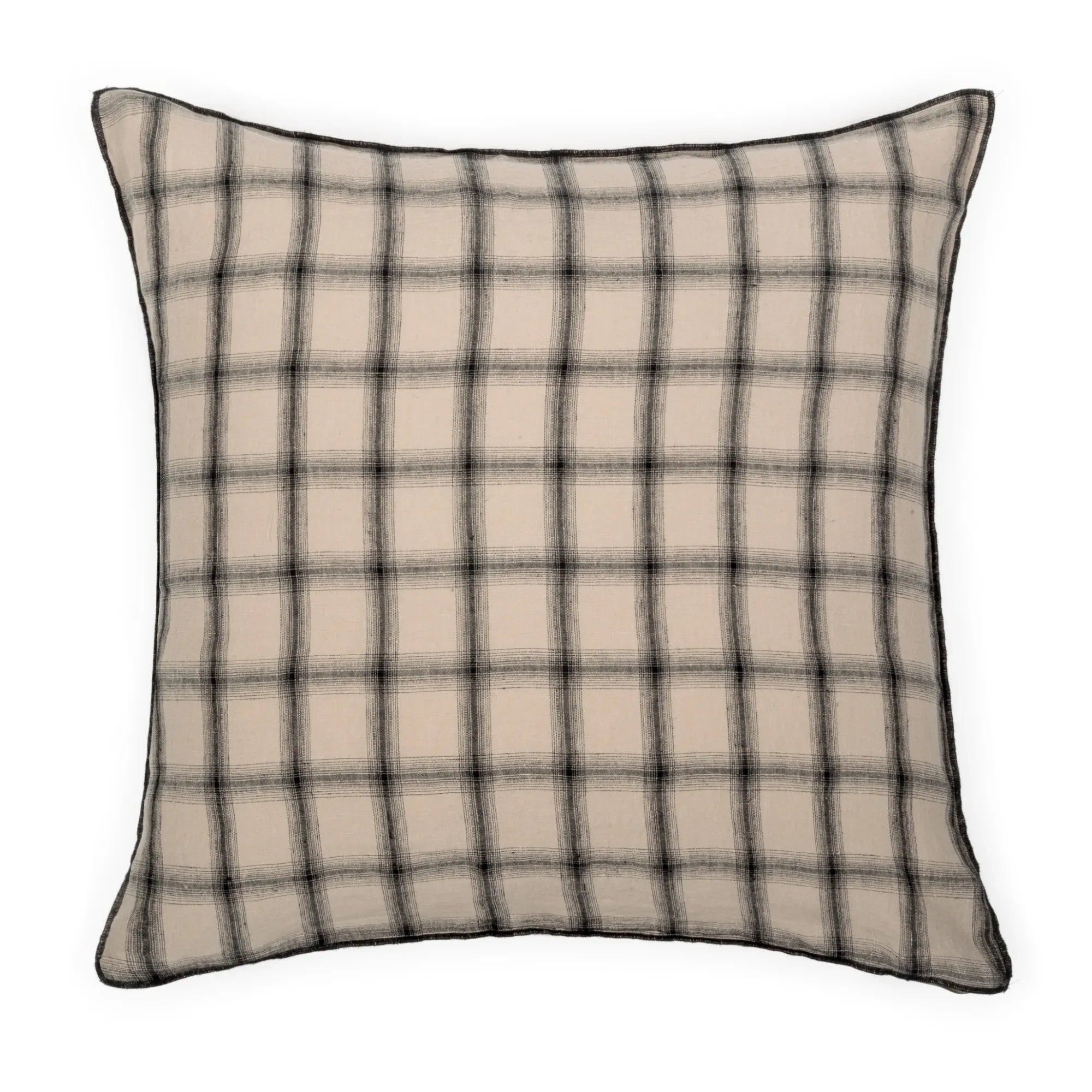 Le Monde Sauvage - Funda de almohada de lino lavado Highlands | Rosa beige