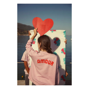 Piupiuchick - Sudadera Love de Algodón Orgánico | Rosa