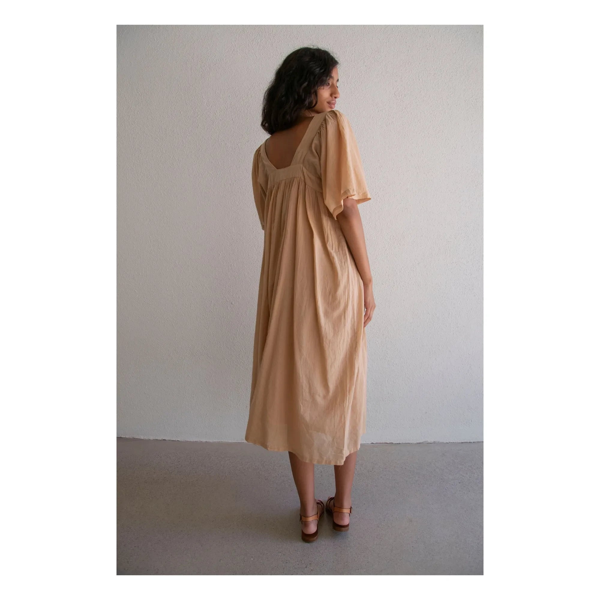 THEAVANT - Vestido de algodón de voile Jade | Ámbar