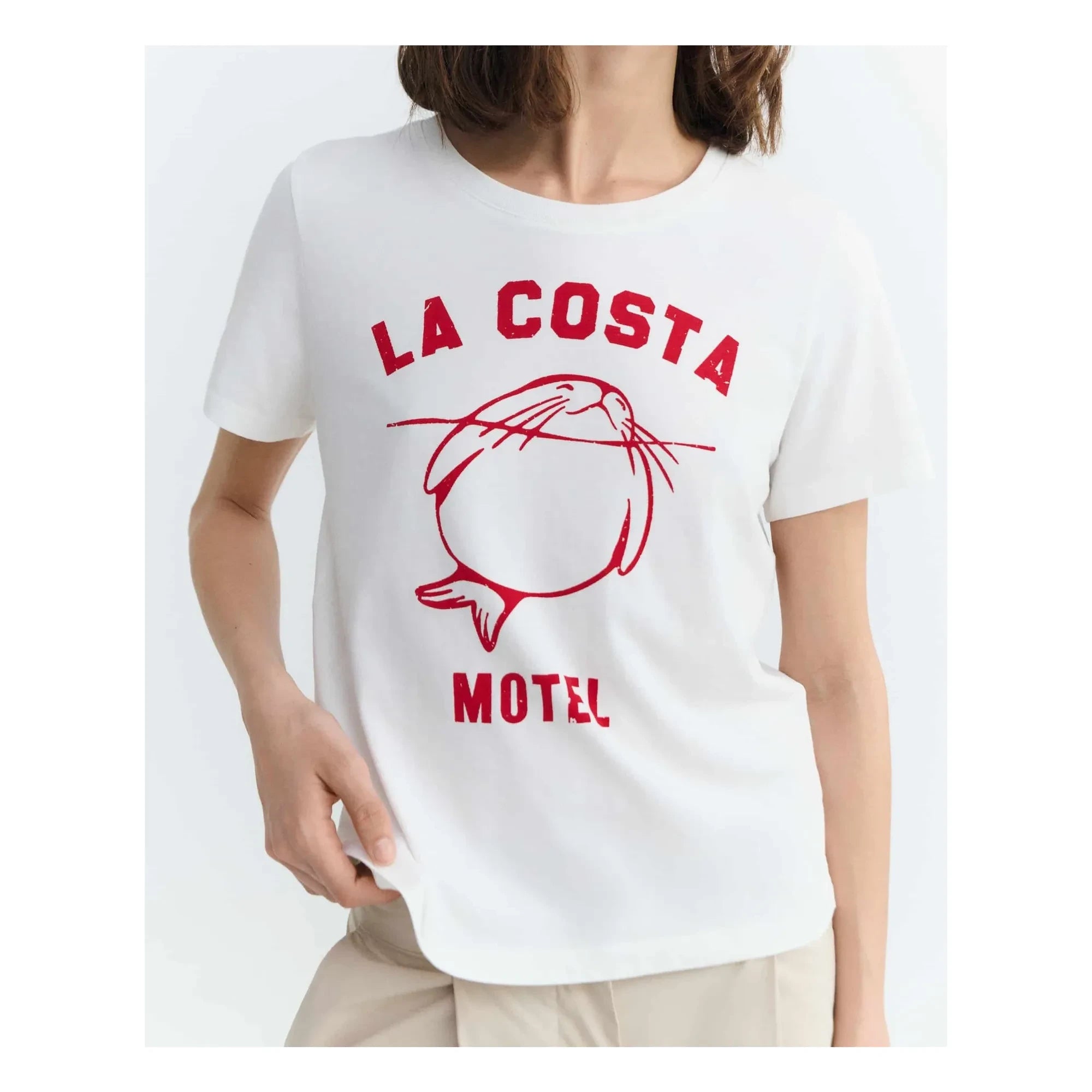 Thinking Mu - Camiseta de algodón orgánico Ida | Blanco