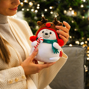 Legami - Oso Polar de Peluche de Navidad - ¡Mini Súper Suave!