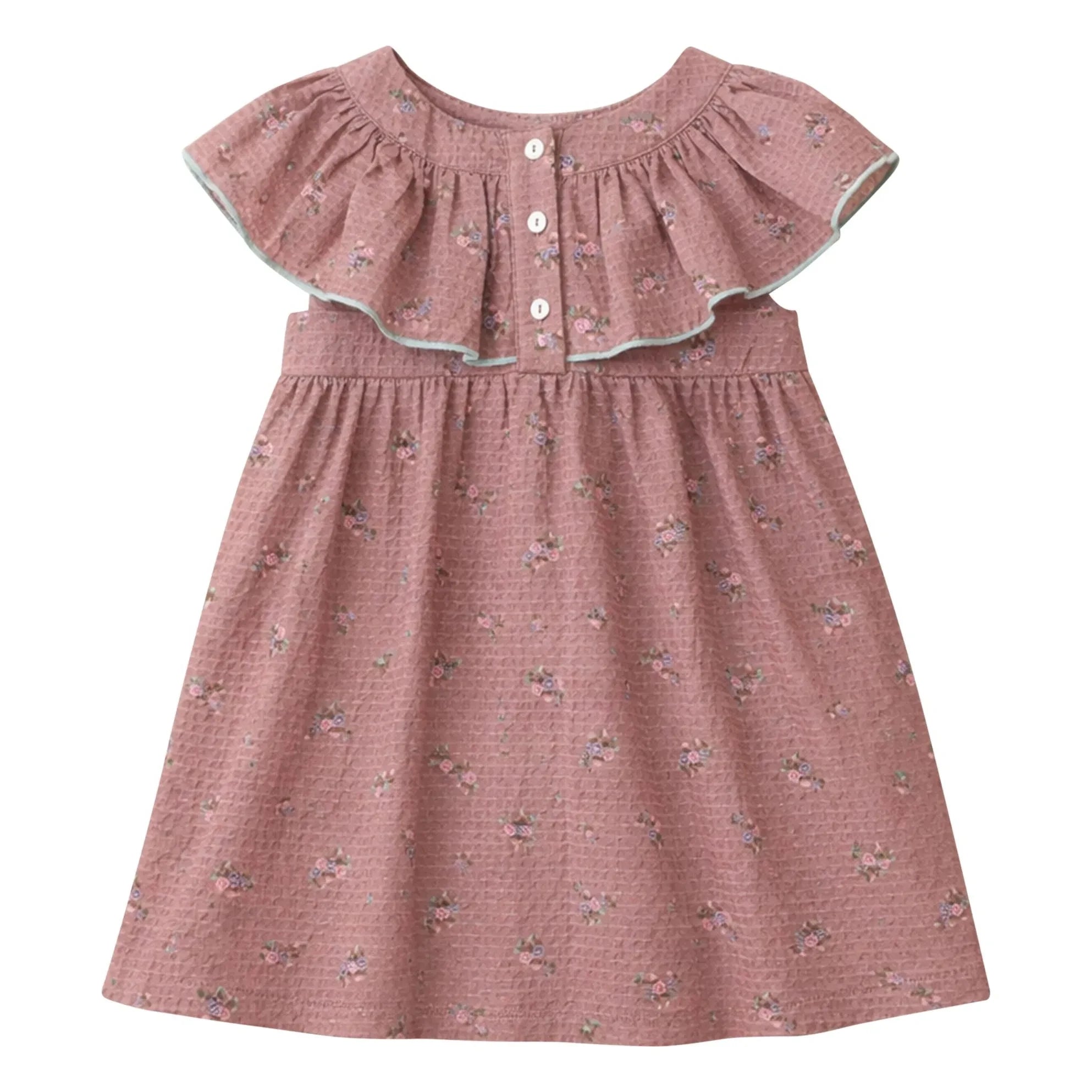 Lililotte - Vestido de algodón orgánico Renée Fleurie | Rosa empolvado