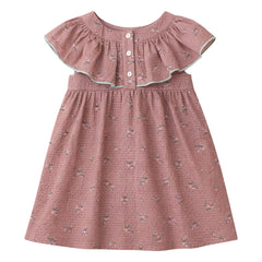 Lililotte - Vestido de algodón orgánico Renée Fleurie | Rosa empolvado