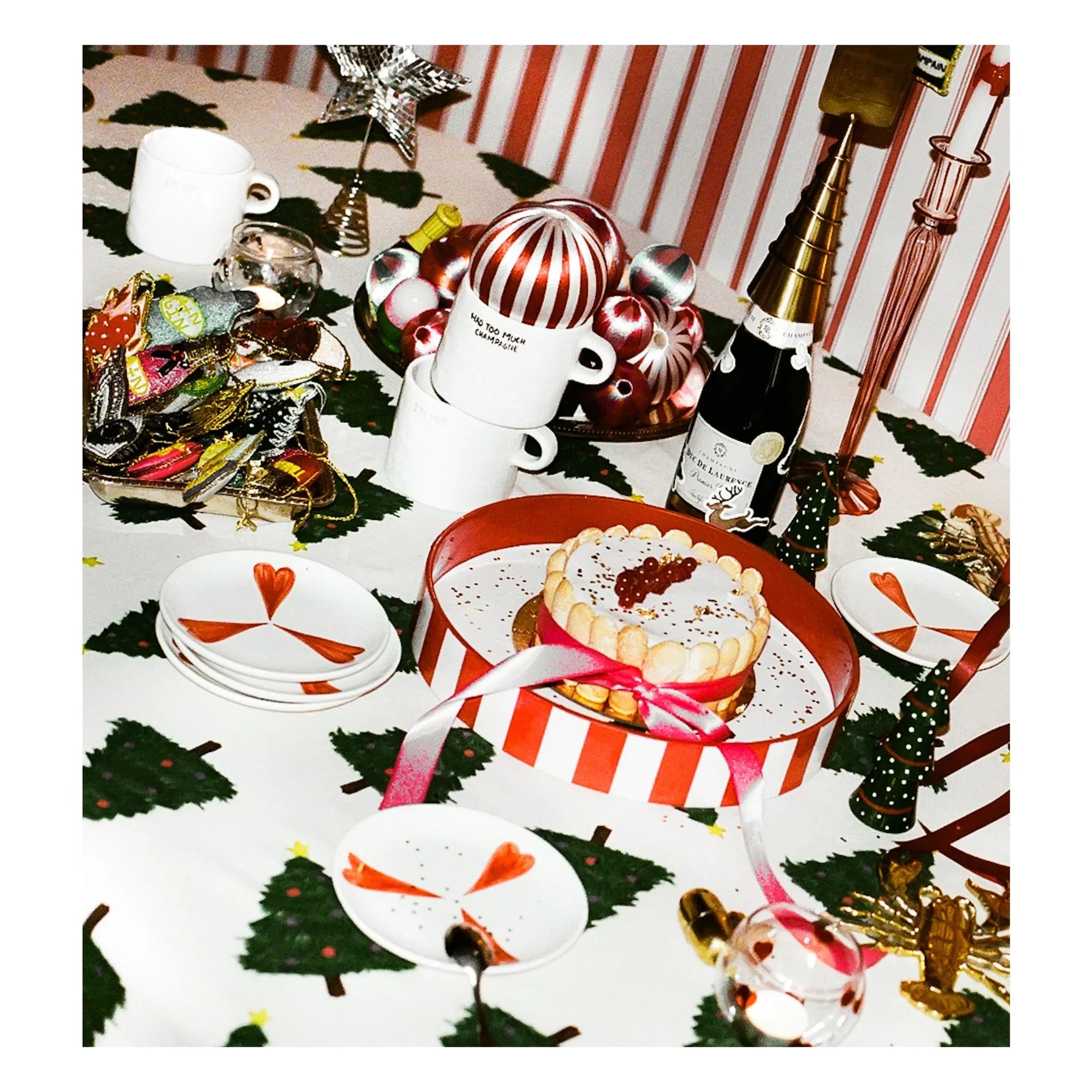 Anna + Nina - Tarro de vela Classic Love | Rojo