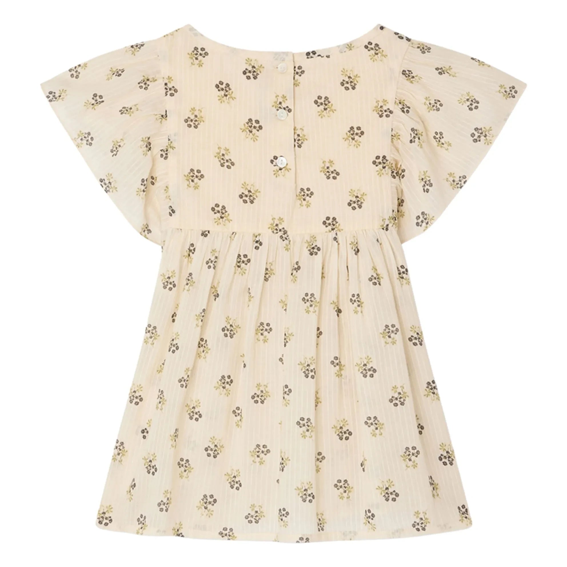 Bonpoint - Blusa de algodón orgánico Christie Fleurie | Crudo