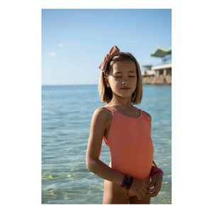Lison Paris - Bañador metálico de una pieza Calypso | Coral