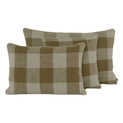 Haomy - Funda de almohada de lino lavado Palma | Oro