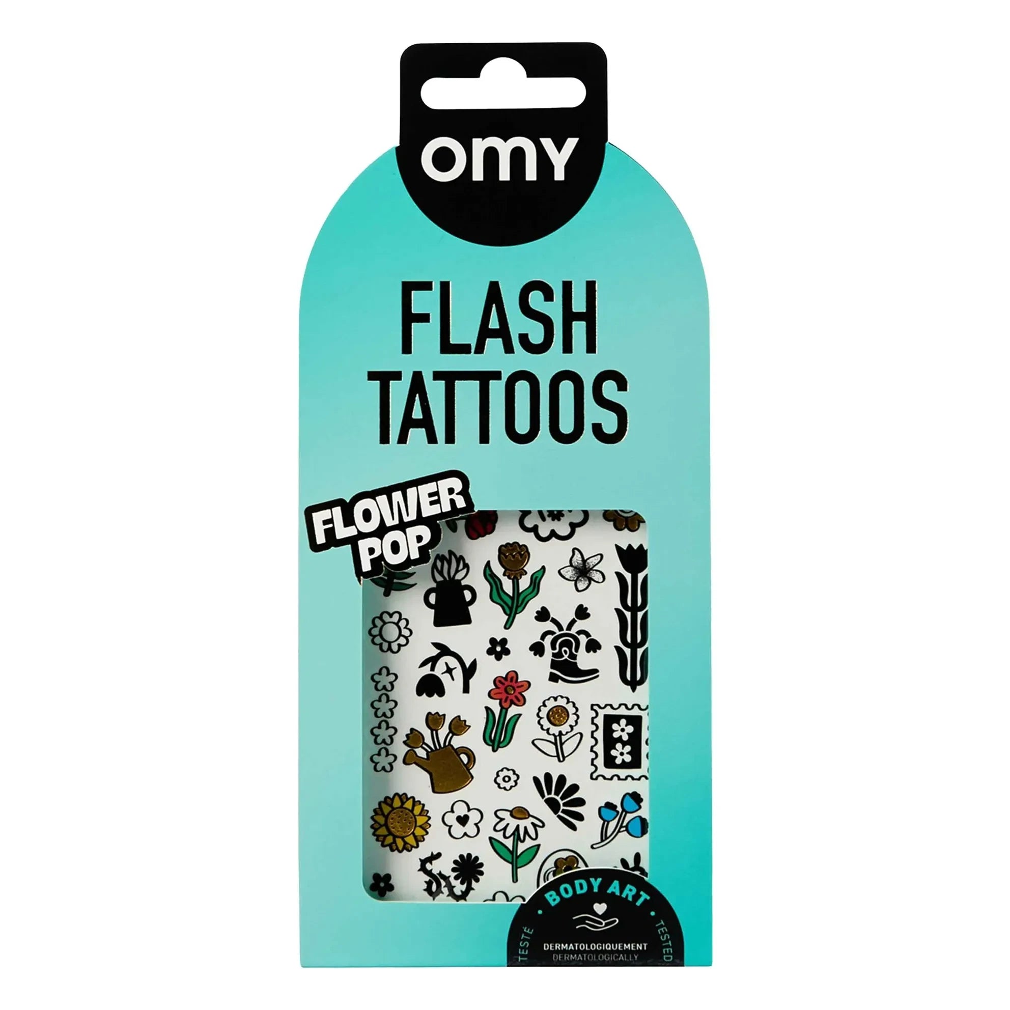 Omy - Flower Pop Tatuajes Temporales
