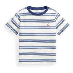 Ralph Lauren - Camiseta de rayas con logo | Azul