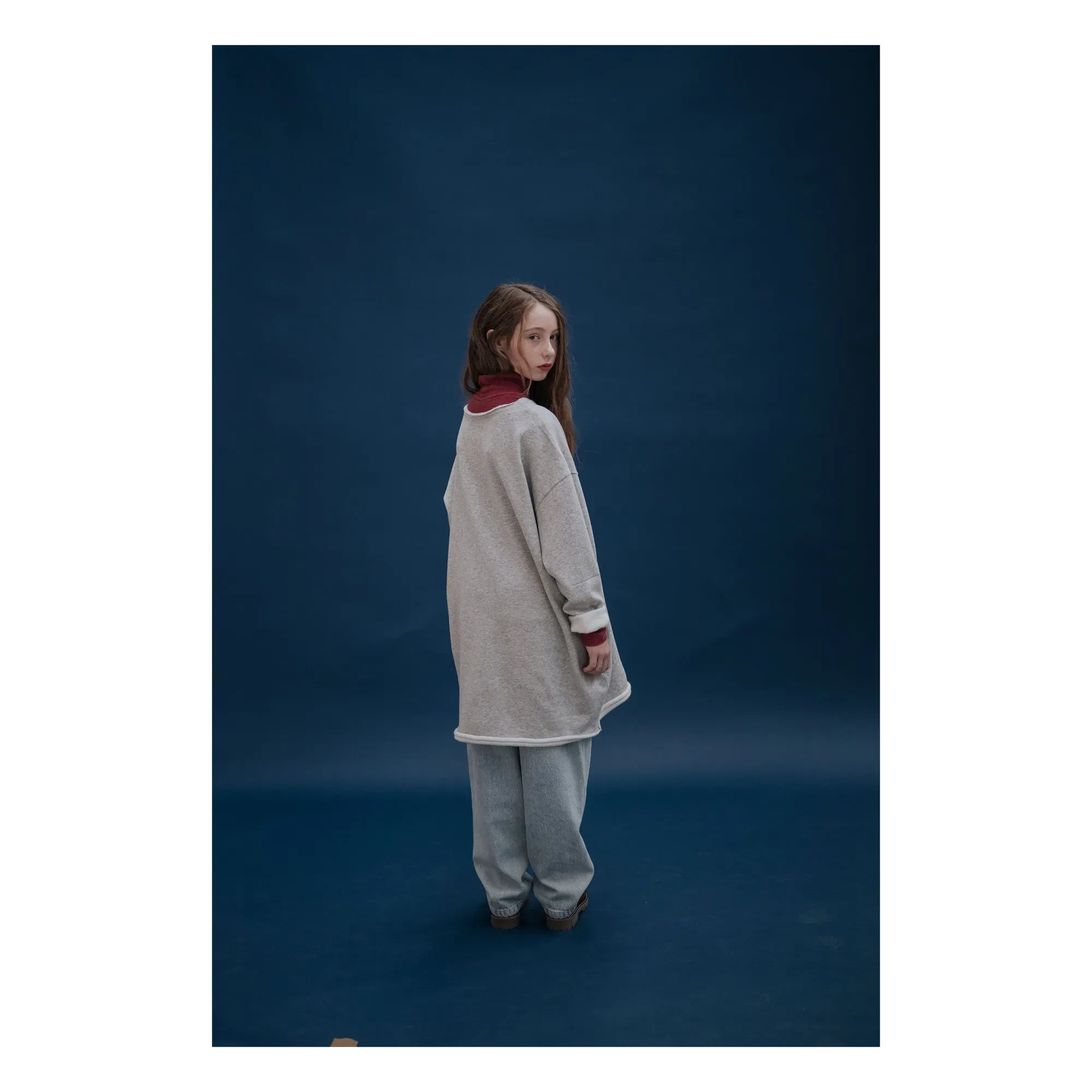Repose AMS - Cómodo vestido de algodón orgánico | Gris